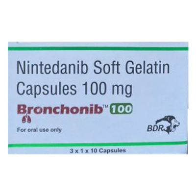 30 كبسولة نينتاني برونشونيب 100mg حبوب منع الحمل الجديدة لسرطان الرئة